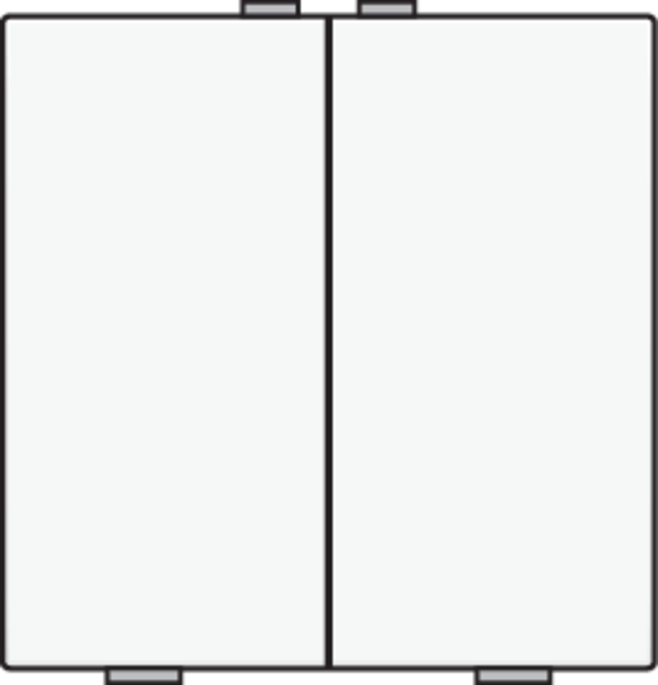 Niko 154-51002: Tweevoudige drukknop voor Niko Home Control, white coated - Image 2