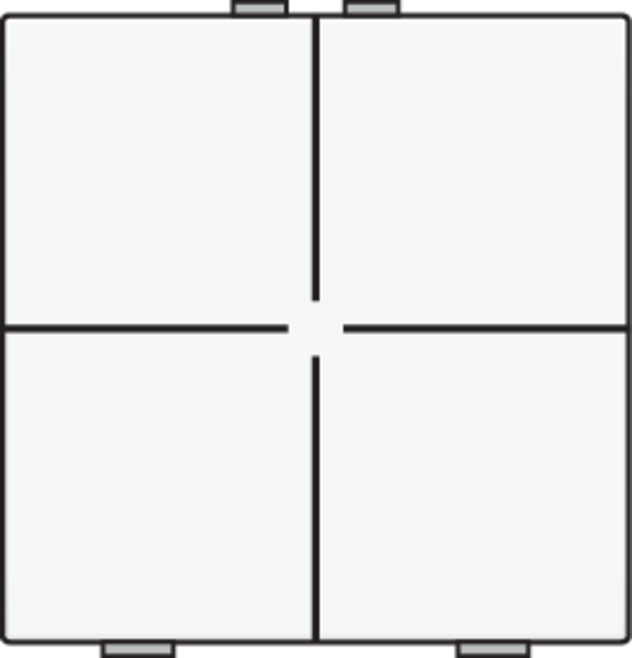 Niko 154-51004: Viervoudige drukknop voor Niko Home Control, white coated - Image 2