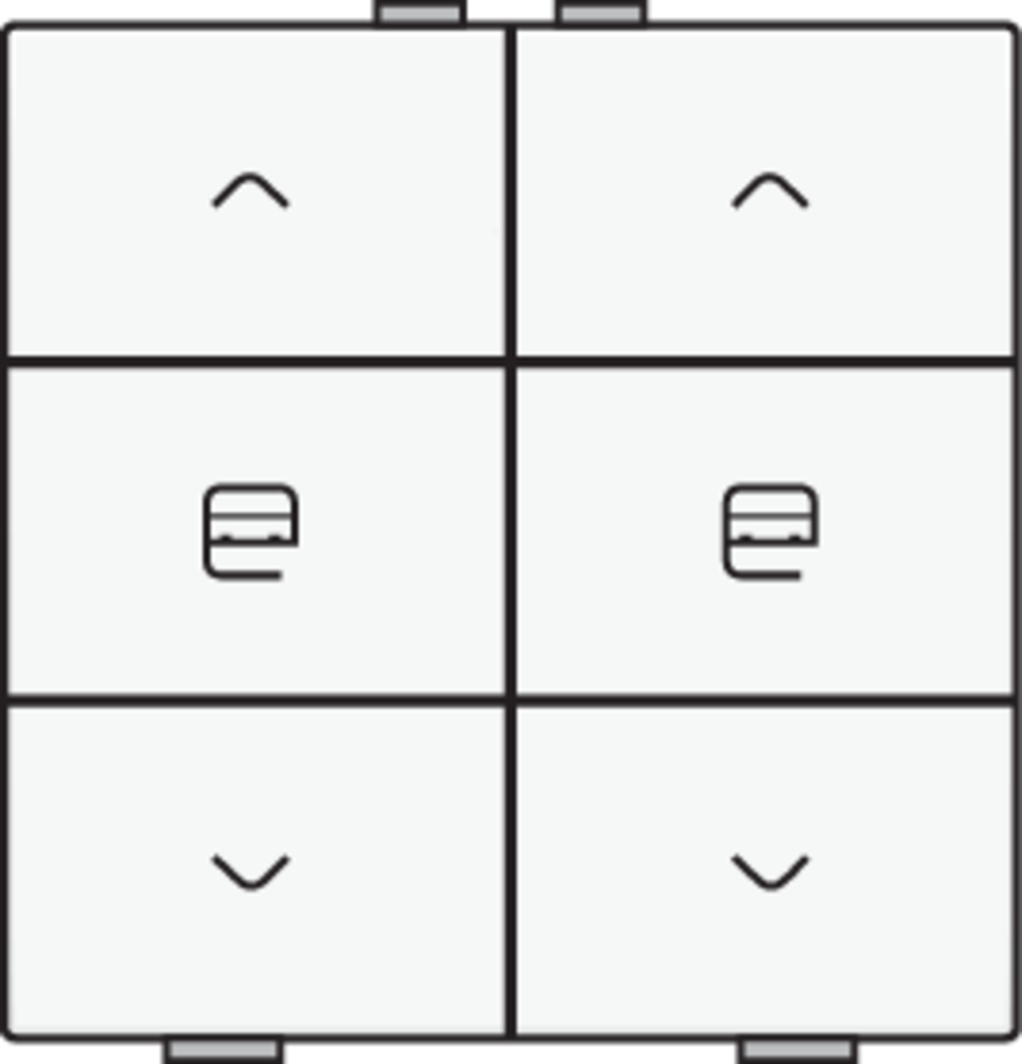 Niko 154-51036: Dubbele motorsturingsbediening voor Niko Home Control, white coated - Image 2