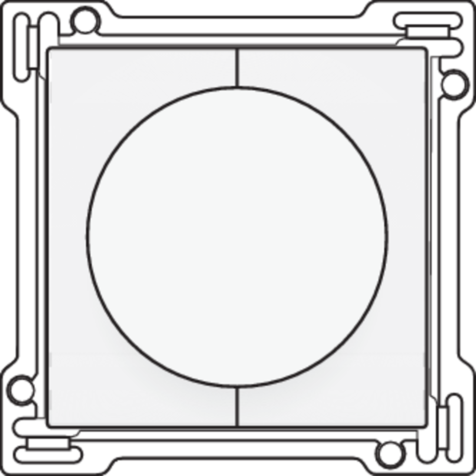 Niko 154-65938: Afwerkingsset 1-0-2 voor draaischakelaar voor motoren, white coated - Image 2