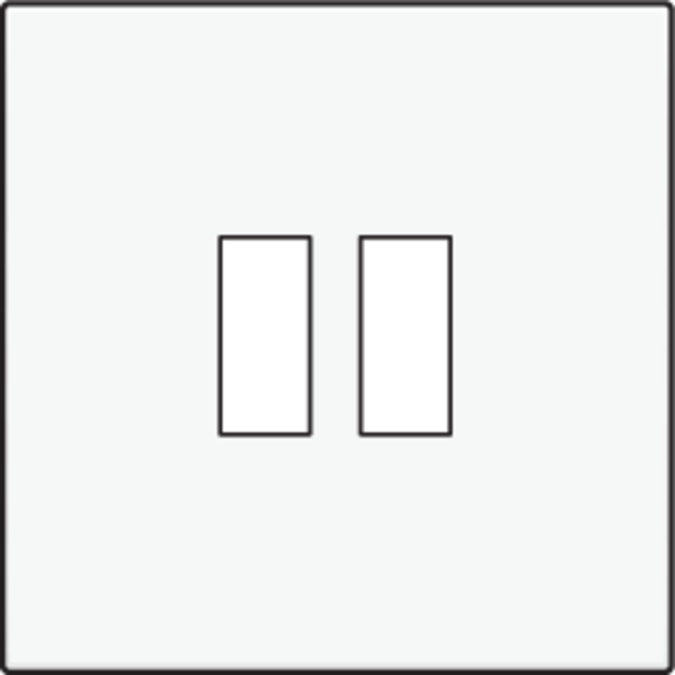 Niko 154-68001: Afwerkingsset voor dubbele USB-A-lader, white coated - Image 2