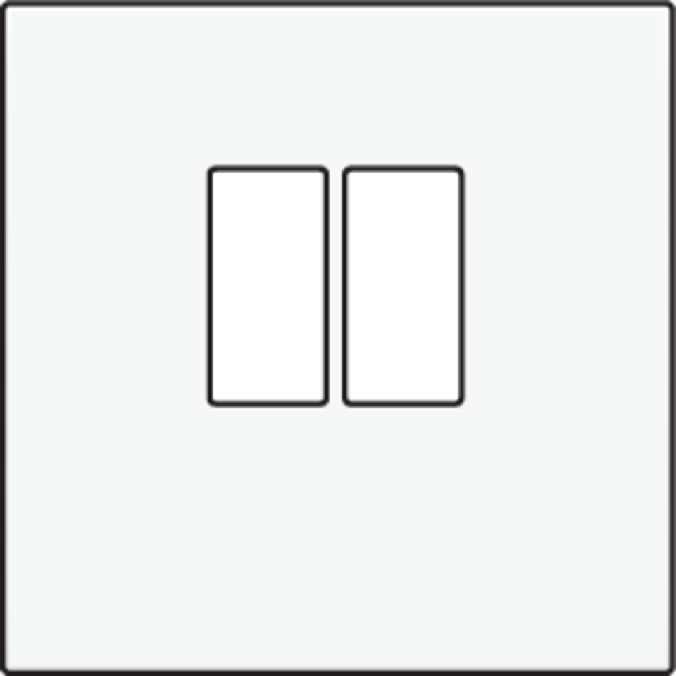 Niko 154-69801: Afwerkingsset voor enkelvoudige luidsprekeraansluiting, white coated - Image 2