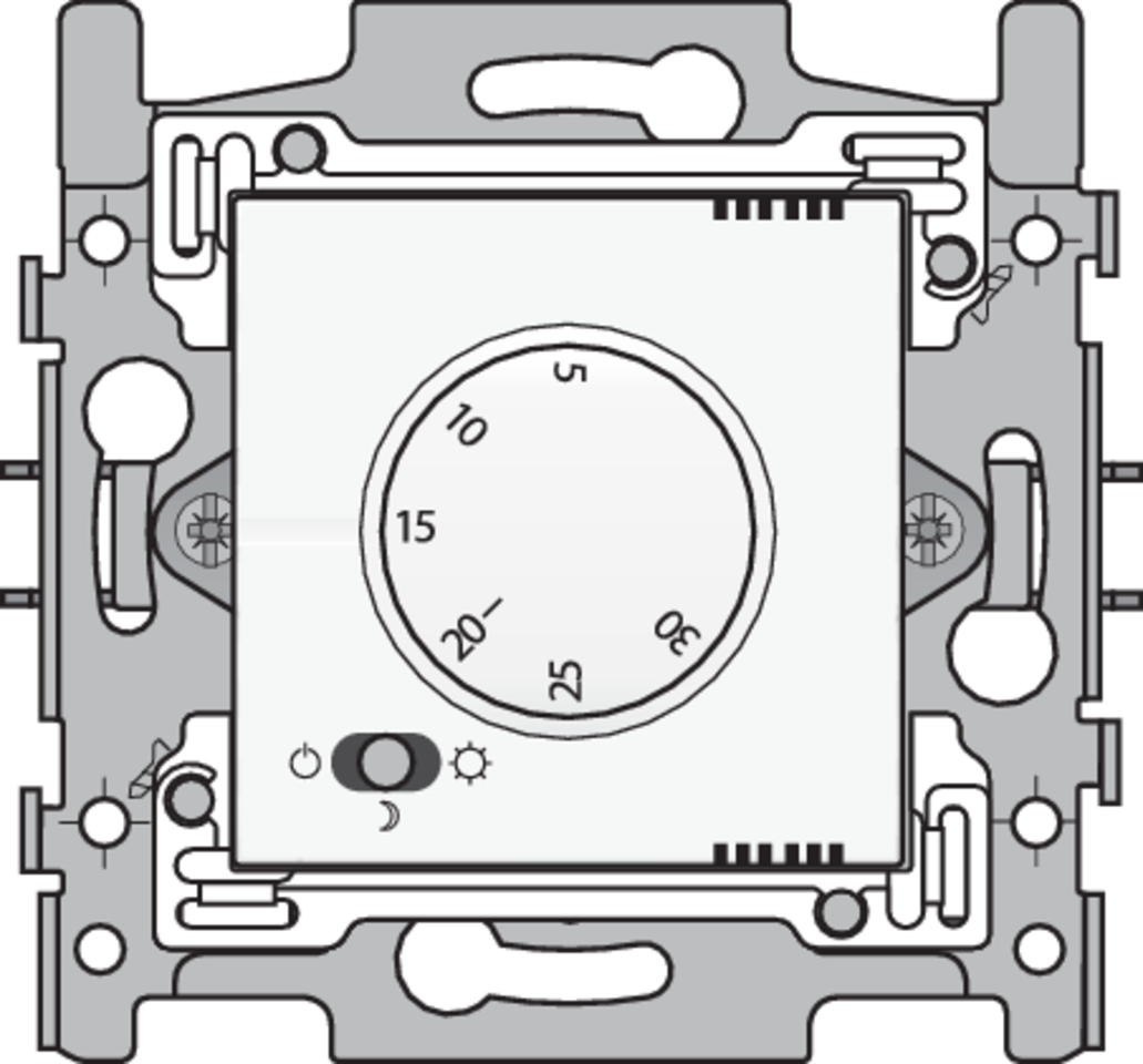 Niko 154-88000: Elektronische thermostaat, white coated - Image 2
