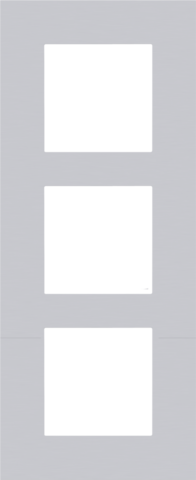 Drievoudige afdekplaat, 60 mm centerafstand, verticaal, Niko