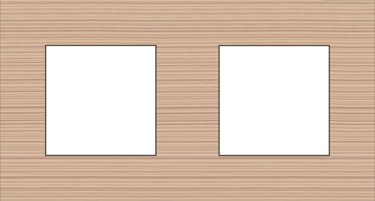 Niko 156-76800: Tweevoudige afdekplaat met 71 mm centerafstand, Niko Pure bamboo - Image 2