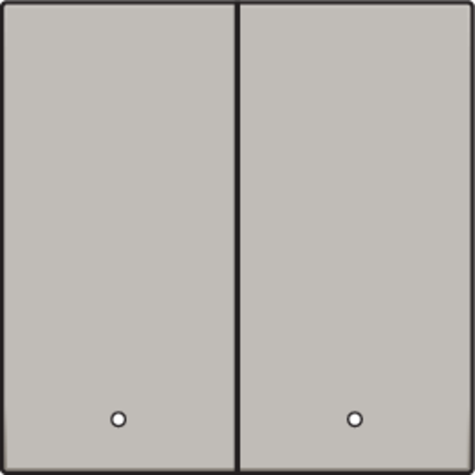 Niko 157-32004: Afwerkingsset met lens voor dubbele elektronische schakelaar of drukknop, champagne coated - Image 2