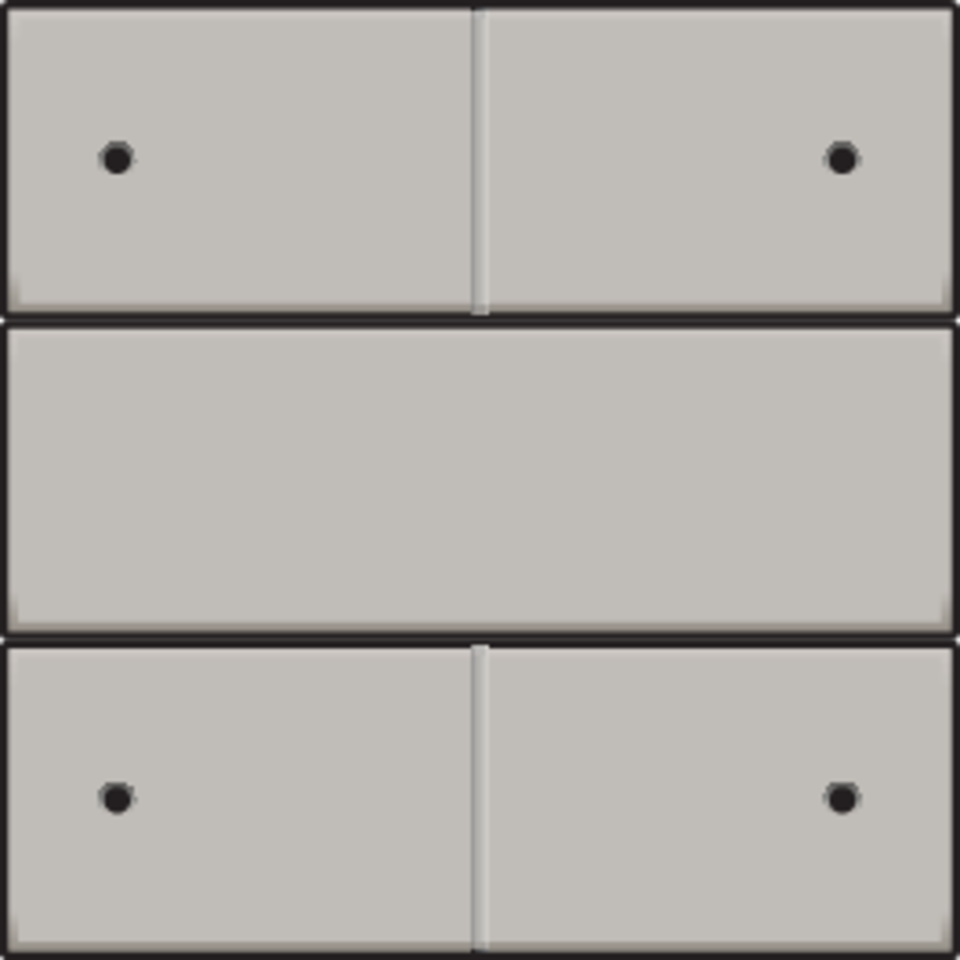 Niko 157-40150: Afwerkingsset voor 4-voudige potentiaalvrije drukknop 24 V met leds, champagne coated - Image 2