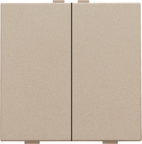 Tweevoudige drukknop voor Niko Home Control, champagne coate