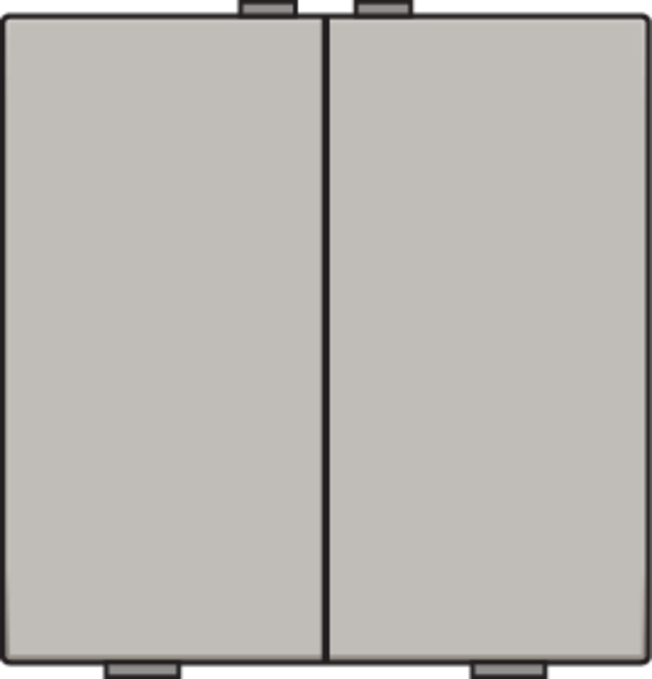 Niko 157-51002: Tweevoudige drukknop voor Niko Home Control, champagne coated - Image 2