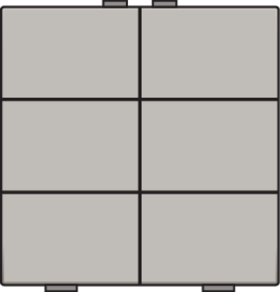 Niko 157-51006: Zesvoudige drukknop voor Niko Home Control, champagne coated - Image 2