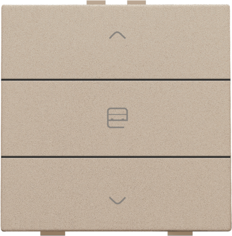 Enkelvoudige motorbediening voor Niko Home Control, champagn