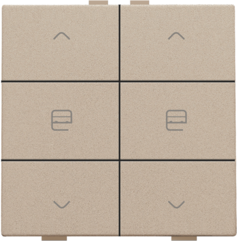 Dubbele motorsturingsbediening voor Niko Home Control, champ