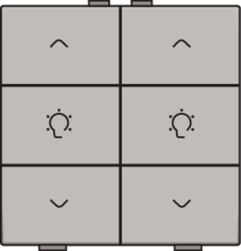 Niko 157-51046: Dubbele dimbediening voor Niko Home Control, champagne coated - Image 2