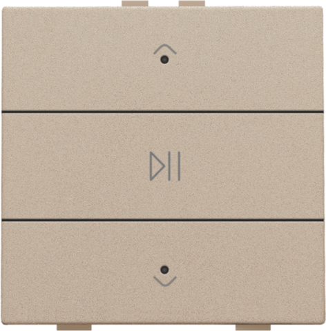 Enkelvoudige audiobediening met leds voor Niko Home Control,