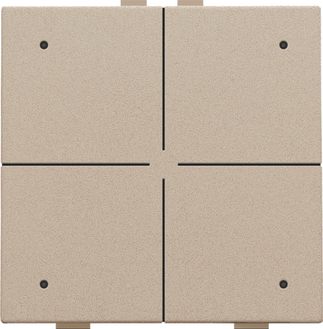 Viervoudige drukknop met leds en comfortsensoren voor Niko H