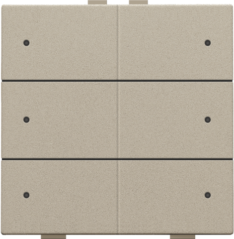 Zesvoudige drukknop met leds en comfortsensoren voor Niko Ho