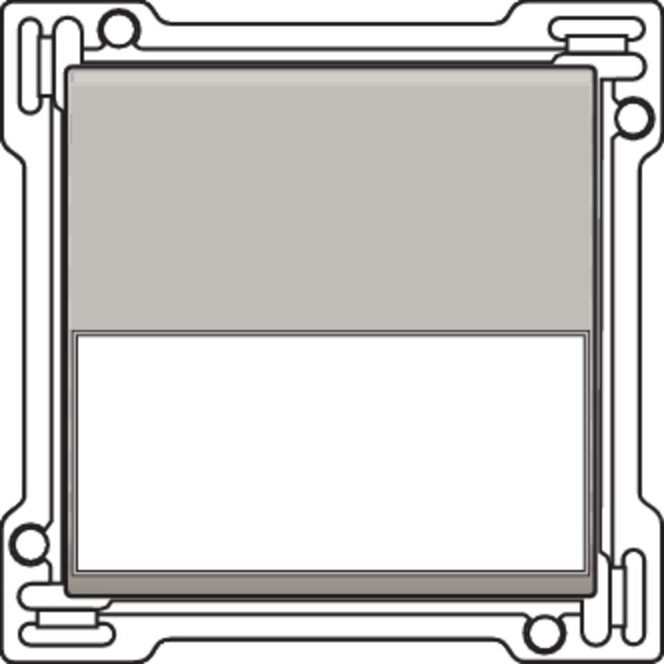 Niko 157-60905: Afwerkingsset met tekstveld voor enkelvoudige schakelaar of drukknop, champagne coated - Image 2