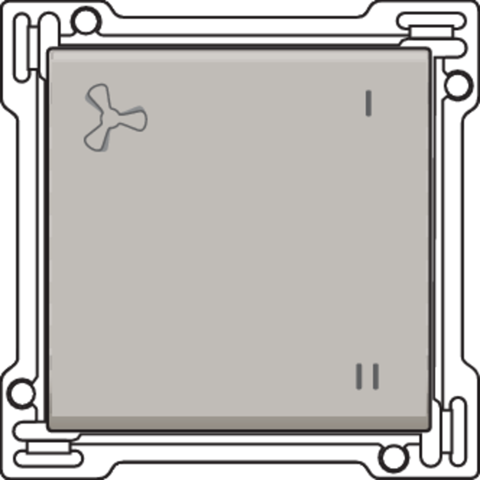 Niko 157-61106: Afwerkingsset voor mechanisch gecontroleerde ventilatiebediening, champagne coated - Image 2