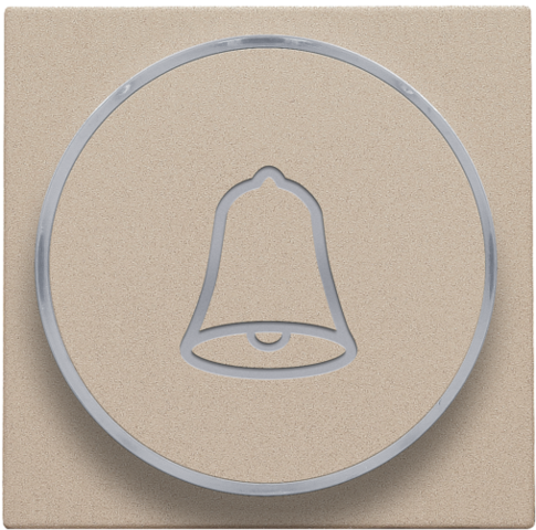 Afwerkingsset met doorschijnende ring met belsymbool voor dr