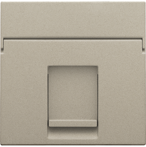 Centraalplaat data 1x RJ, champagne coated