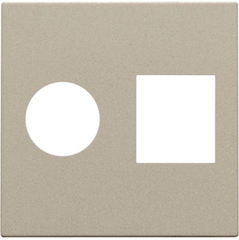 Afwerkingsset voor enkelvoudige coaxaansluiting en netwerkaa