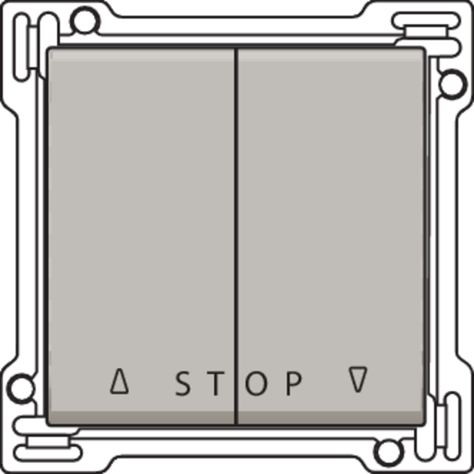 Niko 157-65918: Afwerkingsset voor tweevoudige rolluikdrukknop voor elektronische sturingen, champagne coated - Image 2