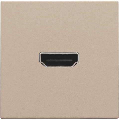 Afwerkingsset met HDMI-naar-HDMI-aansluiting, champagne coat