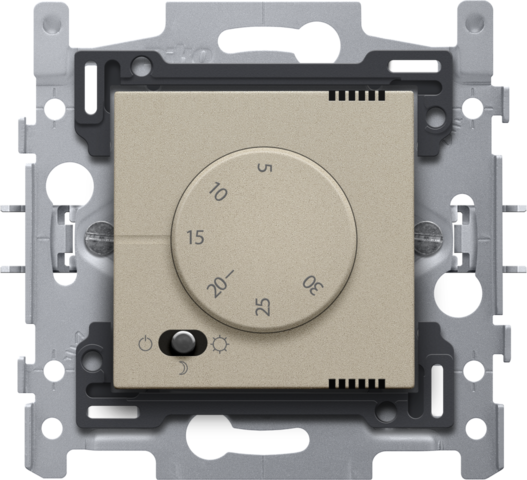 Niko 157-88000: Elektronische thermostaat, champagne coated