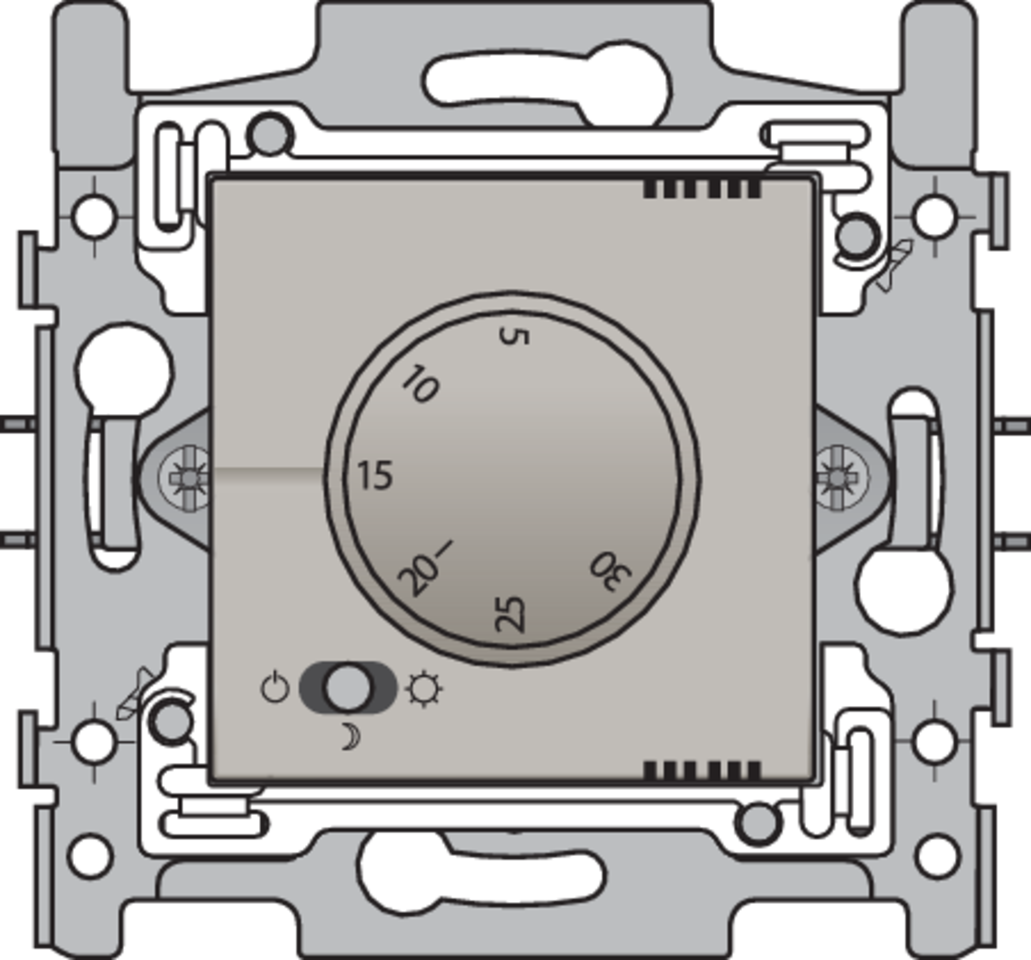 Niko 157-88000: Elektronische thermostaat, champagne coated - Image 2
