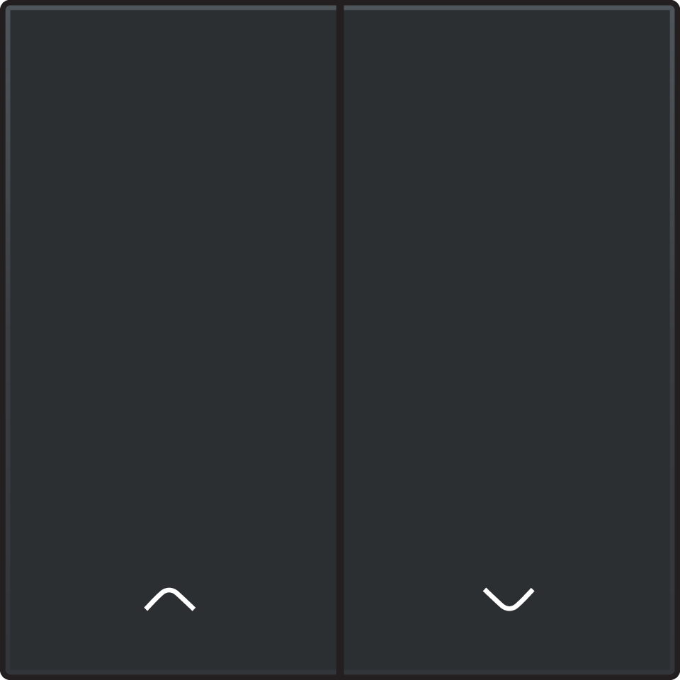 Niko 161-31006: Afwerkingsset voor dubbele elektronische rolluikschakelaar, black coated - Image 2