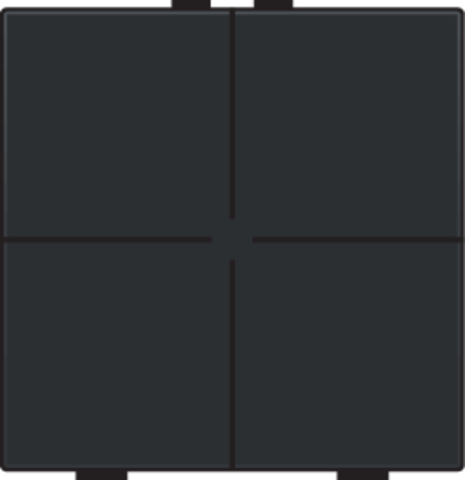 Niko 161-51004: Viervoudige drukknop voor Niko Home Control, black coated - Image 2