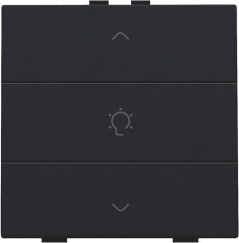 Enkelvoudige dimbediening voor Niko Home Control, black coat
