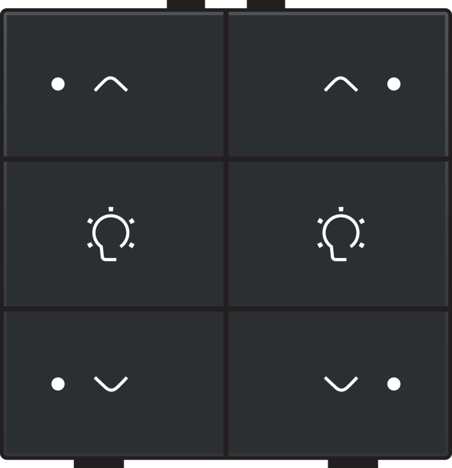 Niko 161-52046: Dubbele dimbediening met led voor Niko Home Control, black coated - Image 2