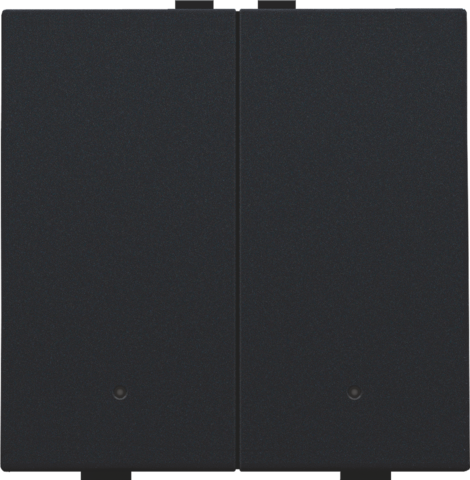 Tweevoudige drukknop met leds en comfortsensoren voor Niko H