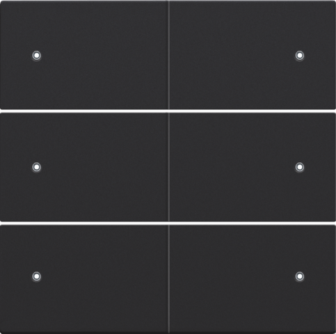 Afwerkingsset voor 6-voudige potentiaalvrije drukknop, 24 V,