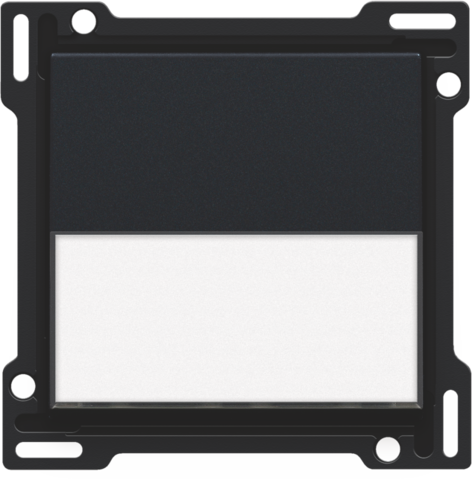 Afwerkingsset met tekstveld voor enkelvoudige schakelaar of