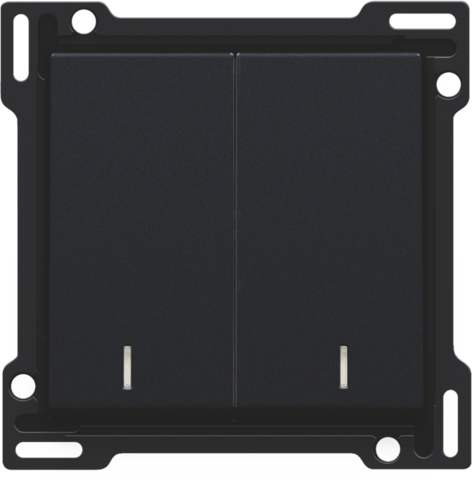 Afwerkingsset met dubbele lens voor serieschakelaar, wissels