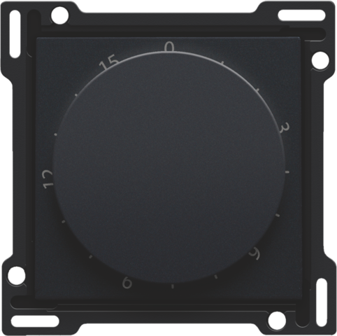 Afwerkingsset voor timer regelbaar tot 15 min., black coated