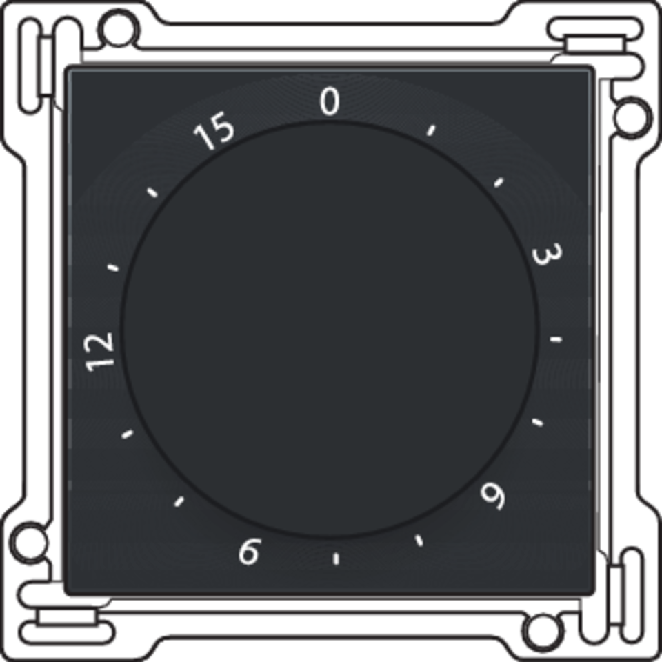 Niko 161-64806: Afwerkingsset voor timer regelbaar tot 15 min., black coated - Image 2