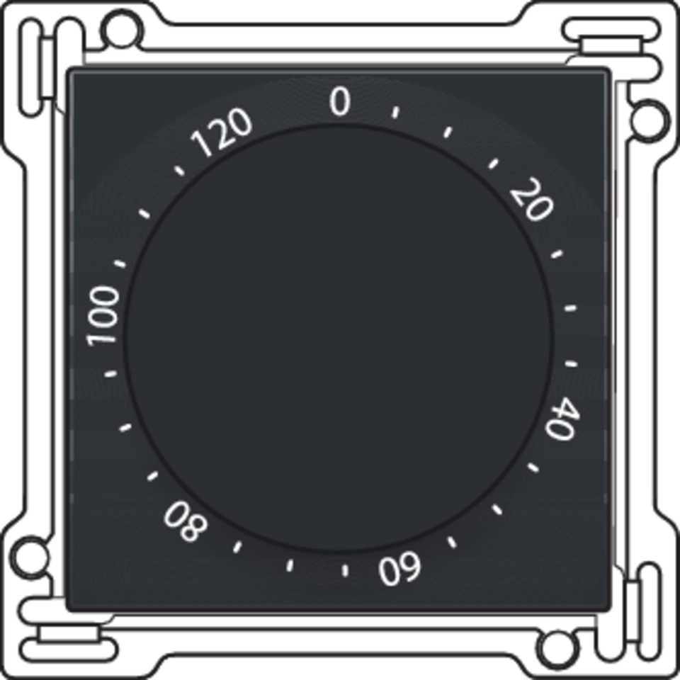 Niko 161-64906: Afwerkingsset voor timer regelbaar tot 120 min., black coated - Image 2