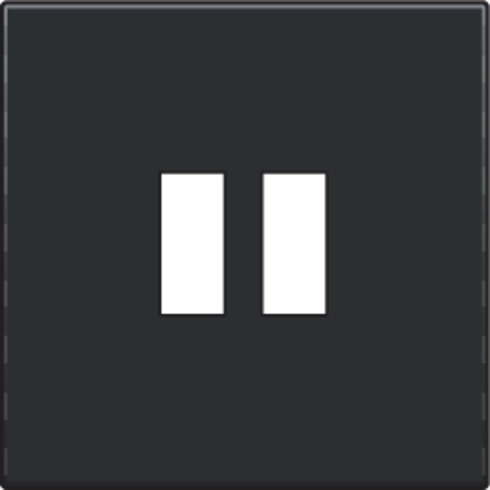 Niko 161-68001: Afwerkingsset voor dubbele USB-A-lader, black coated - Image 2