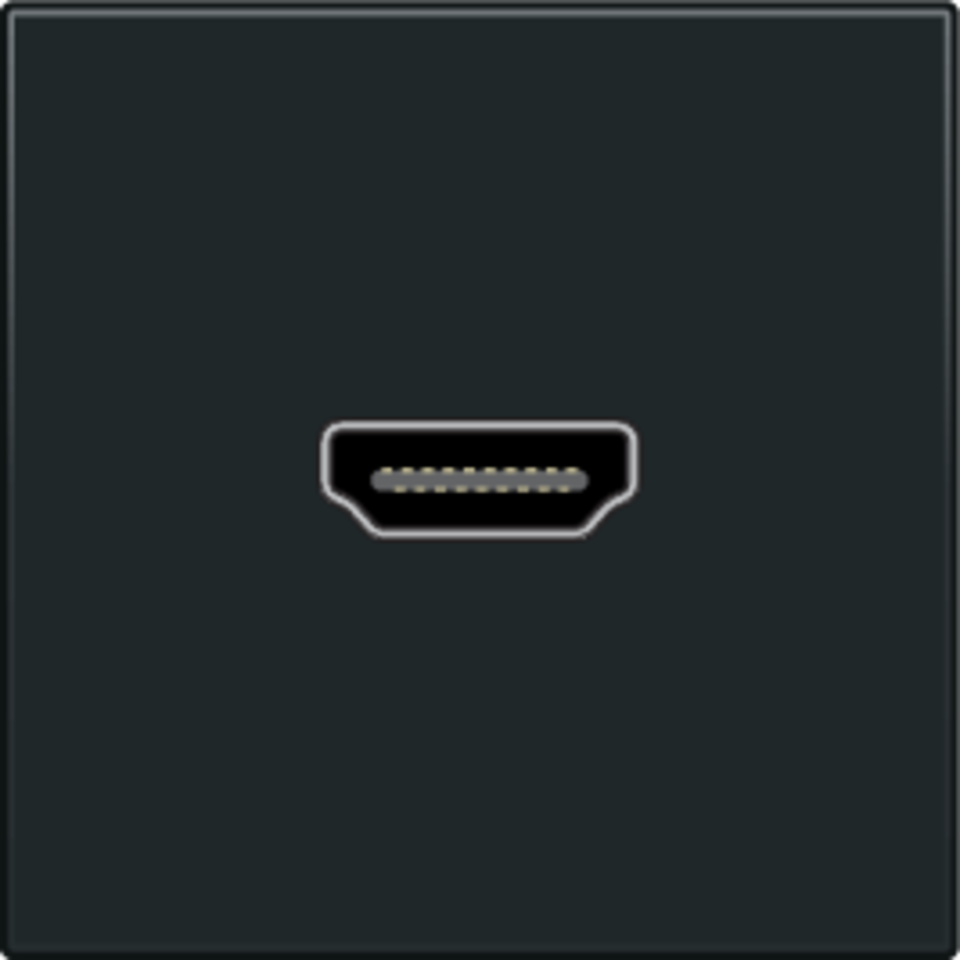 Niko 161-69417: Afwerkingsset met HDMI-naar-HDMI-aansluiting, black coated - Image 2