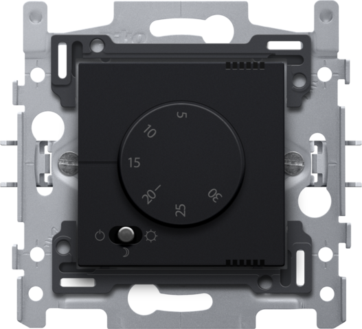 Niko 161-88000: Elektronische thermostaat, black coated