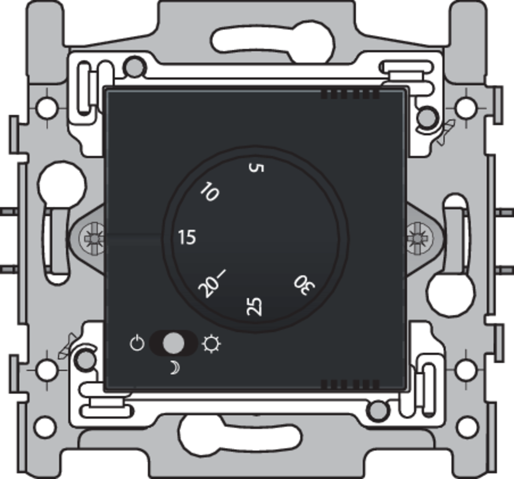 Niko 161-88000: Elektronische thermostaat, black coated - Image 2