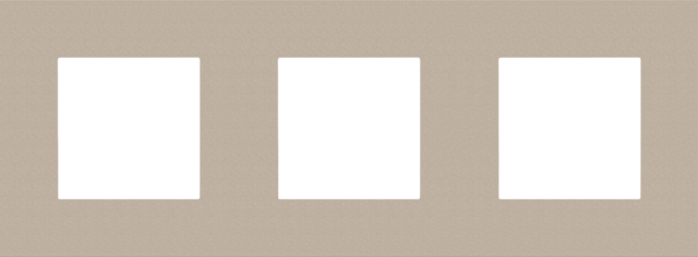 Drievoudige afdekplaat, 71 mm centerafstand, Niko Pure steel