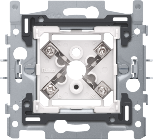 Sokkel voor 5-polige telefooncontactdoos, klauwbevestiging