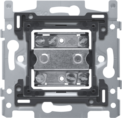 Sokkel voor stopcontact met twee potentiaalvereffeningsconta
