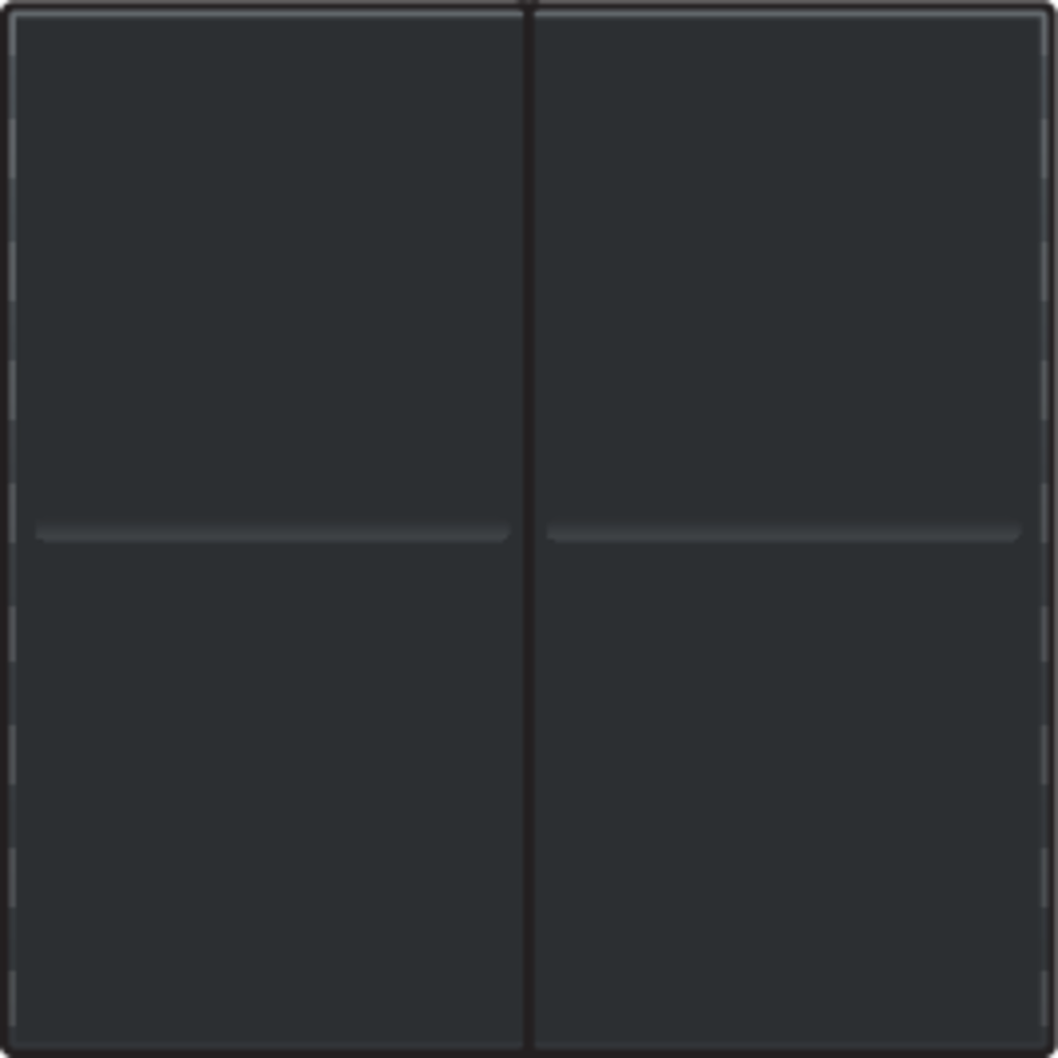 Niko 200-00007: Tweevoudige toets voor draadloze schakelaar of drukknop met 4 bedieningsknoppen, piano black coated - Image 2