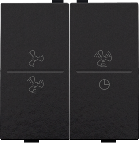 Tweevoudige toets met ventilatoropdruk 0 t.e.m. 3 voor draad