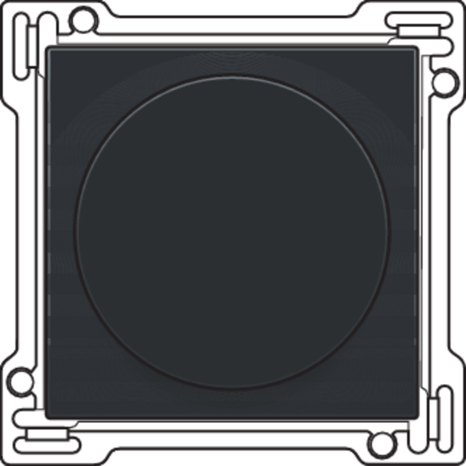 Niko 200-31000: Afwerkingsset voor draaiknopdimmer of snelheidsregelaar, incl. draaiknop, piano black coated - Image 2